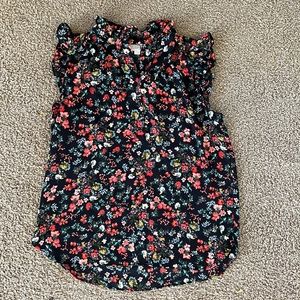 Loft Size Small Floral Blouse